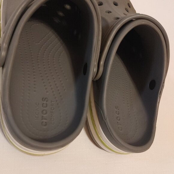 CROCS Bayaband Clog Charcoal Unisex Child Size J3 - Picture 6 of 8